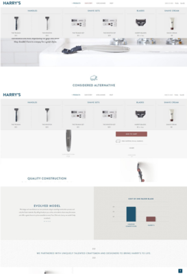 簡(jiǎn)約產(chǎn)品展示網(wǎng)站 Harry | 盒子